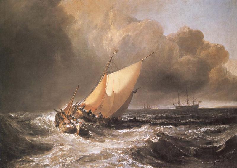 J.M.W. Turner Dutch Boats in a Gale oil painting picture
